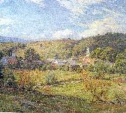 Metcalf, Willard Leroy The Village- September Morning oil painting picture wholesale